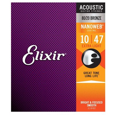 CORDES ACOUSTIQUE 12 CORDES 10-47 ELIXIR