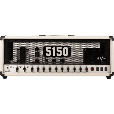 TÊTE D'AMPLI DE GUITARE ÉLECTRIQUE SÉRIE 5150 ICONIC 80W BLANCHE EVH