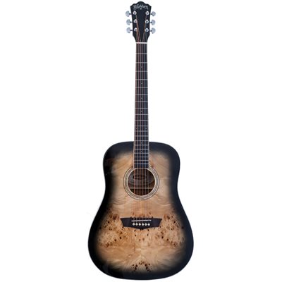 GUIT. AC. DREADNOUGHT DEEP FOREST BURL BLACK SHADE WASHBURN