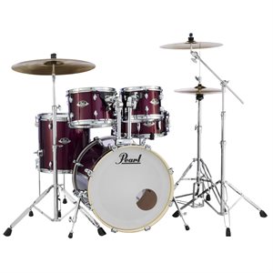 DRUM AC. EXX EXPORT 5 MCX 22 / 14SD / 16FT / 12 / 10 BOURGOGNE A / HW, CYMBALES, BANC PEARL
