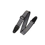 COURROIE DE GUITARE DAMIER NOIR / BLANC LEVY'S